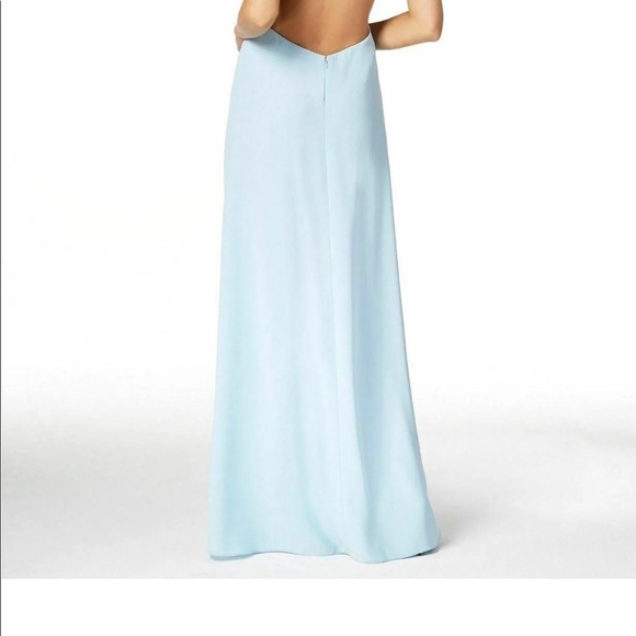 Jill Jill Stuart Navy Blue Plunge V- Neck Backless Maxi Gown​​​​ - Picture 2 of 10